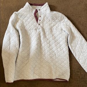 Grey and Maroon 1/4 button up